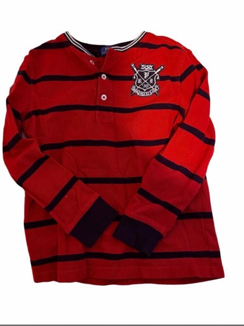 Black & Red Striped Long Sleeve Shirt